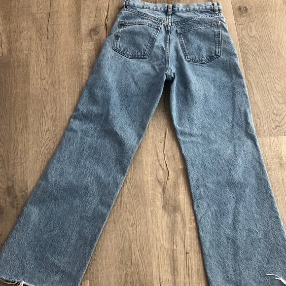 Zara size 4 wide leg Blue Women's Jeans - Picture 5 of 7